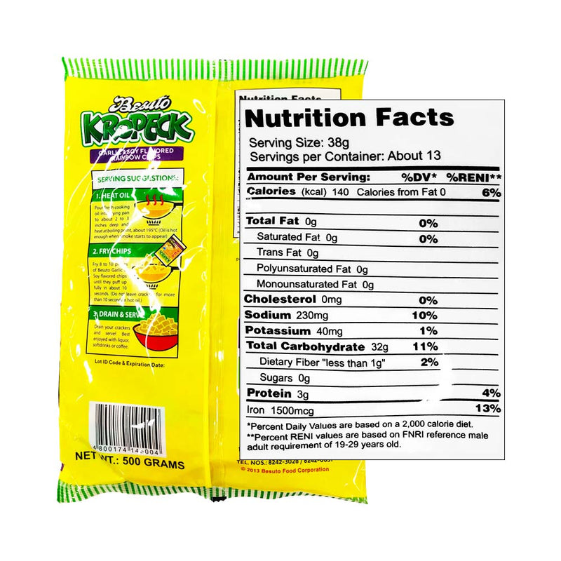 Besuto Kropeck Garlic And Soy Flavor 500g