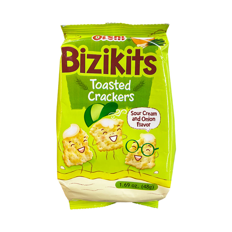 Oishi Bizikits Toasted Crackers Sour Cream And Onion 48g