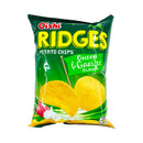 Oishi Ridges Potato Chips Onion And Garlic 60g