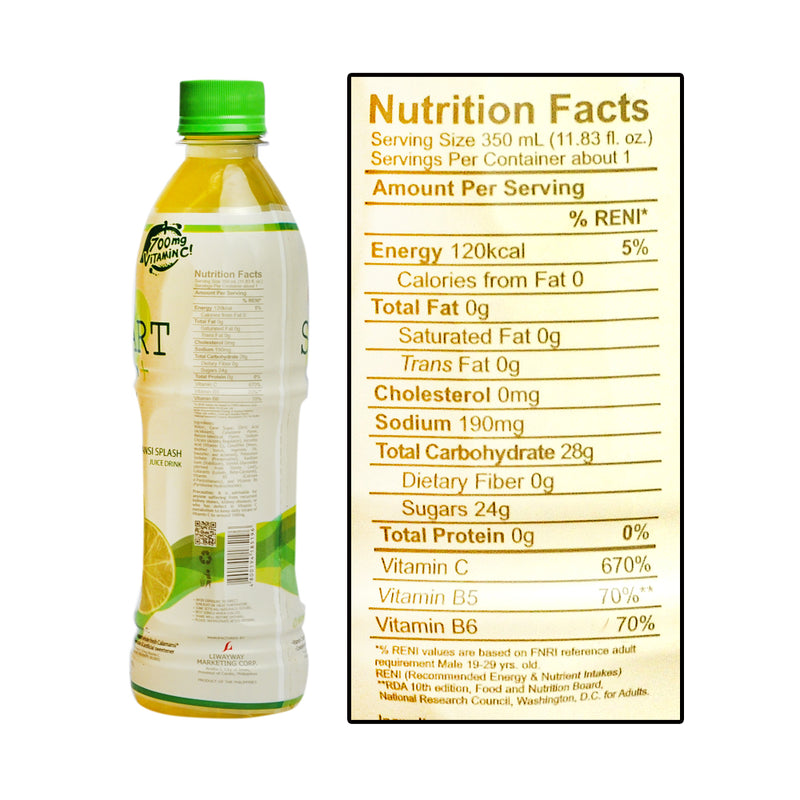 Smart C+ Juice Drink Calamansi Splash 500ml