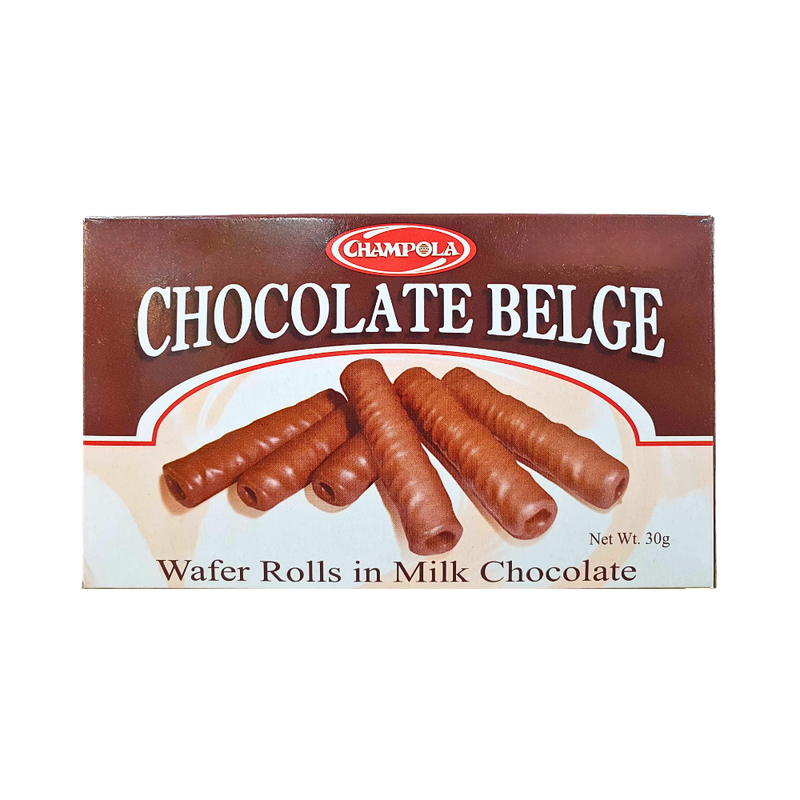 Champola Chocolate Belge Wafer Rolls 30g