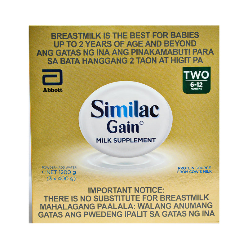 Similac Gain Two 5HMO Milk Supplement 6-12 Months 1200g