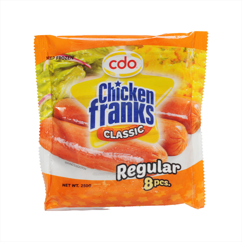 CDO Chicken Franks Regular 250g