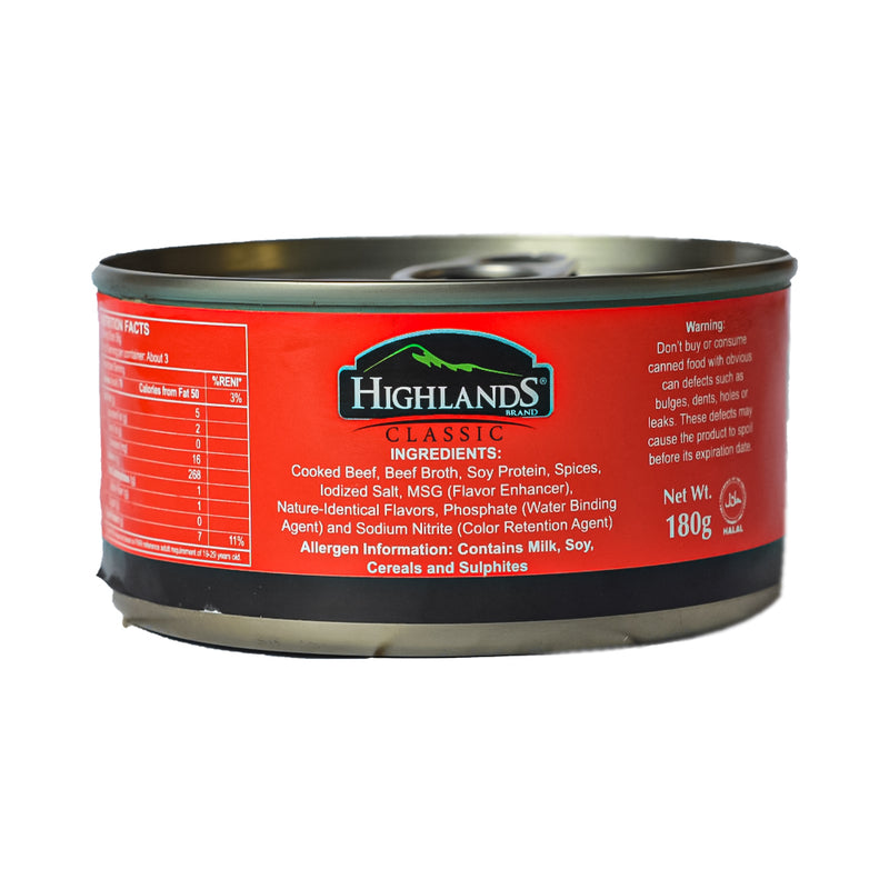 Highlands Corned Beef 180g