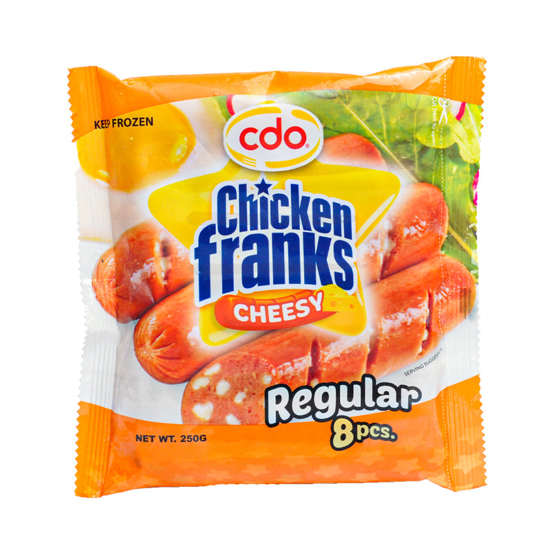 CDO Cheesy Chicken Franks Regular 250g