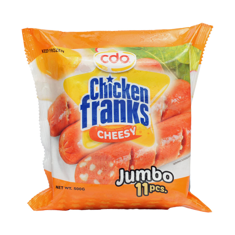 CDO Cheesy Chicken Franks Jumbo 500g