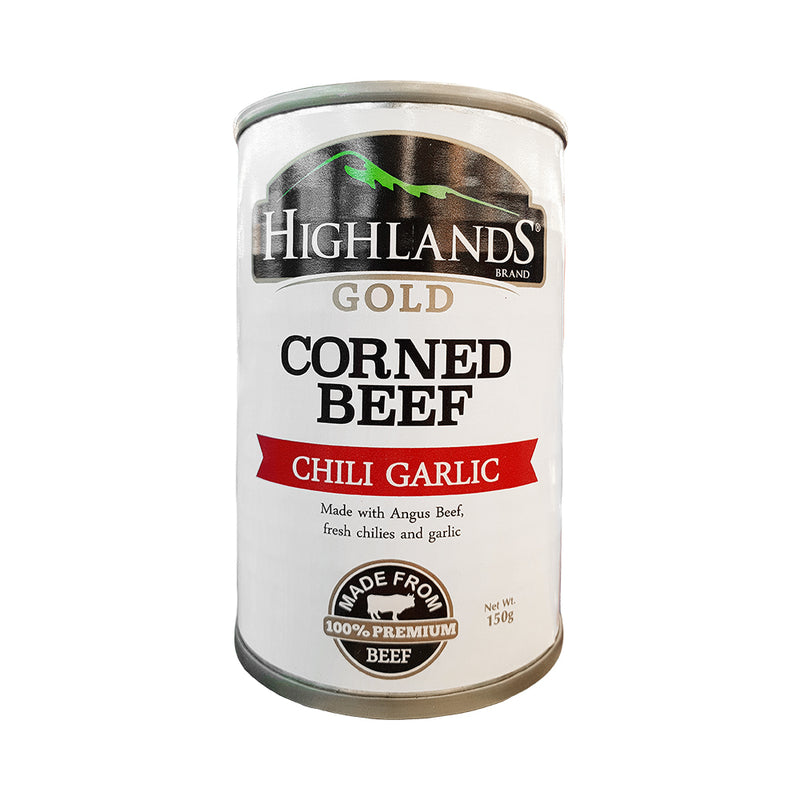 Highlands Gold Corned Beef Chili Garlic 150g