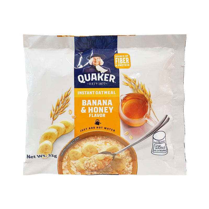 Quaker FIO Oats Banana and Honey 33g