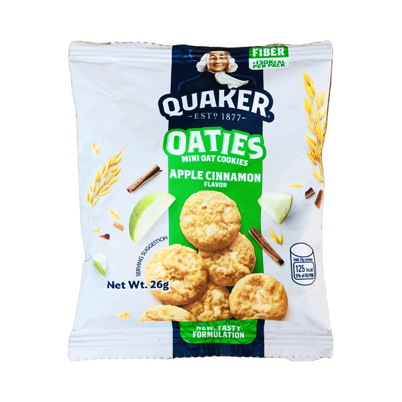 Quaker Oaties Mini Oat Cookies Apple Cinnamon 26g