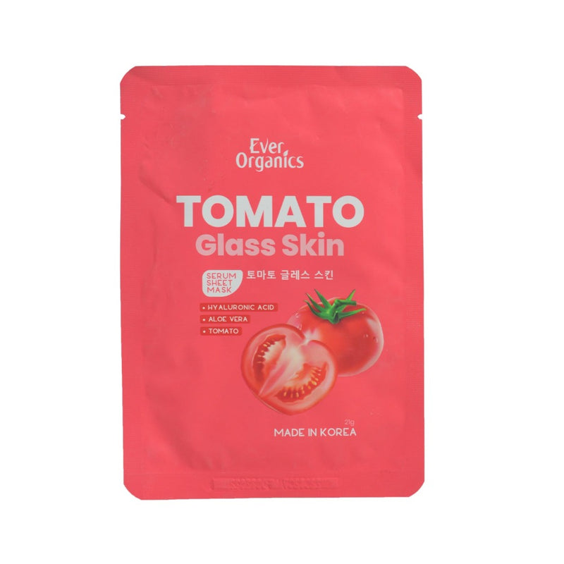 Ever Organics Serum Sheet Mask Tomato Glass Skin