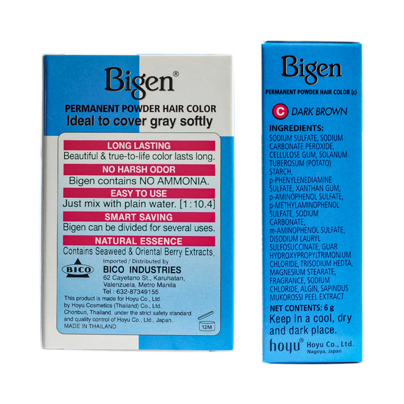 Bigen Powder Hair Dye Dark Brown 6g