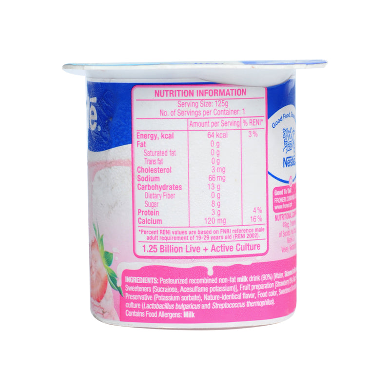 Nestle 0% Fat Fruit Yogurt Strawberry 125g