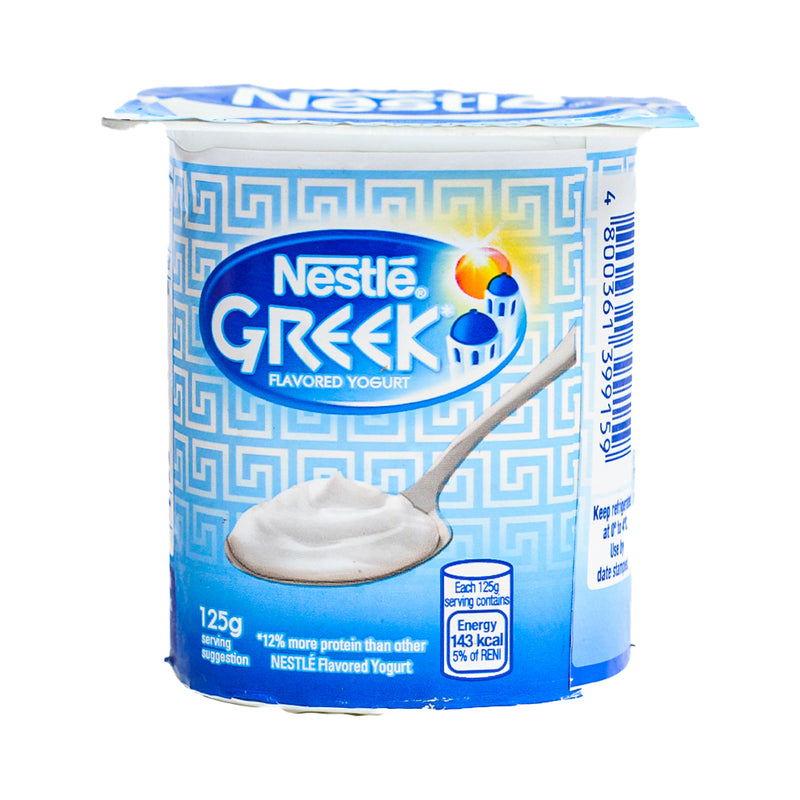Nestle Greek Flavored Yogurt Plain 125g