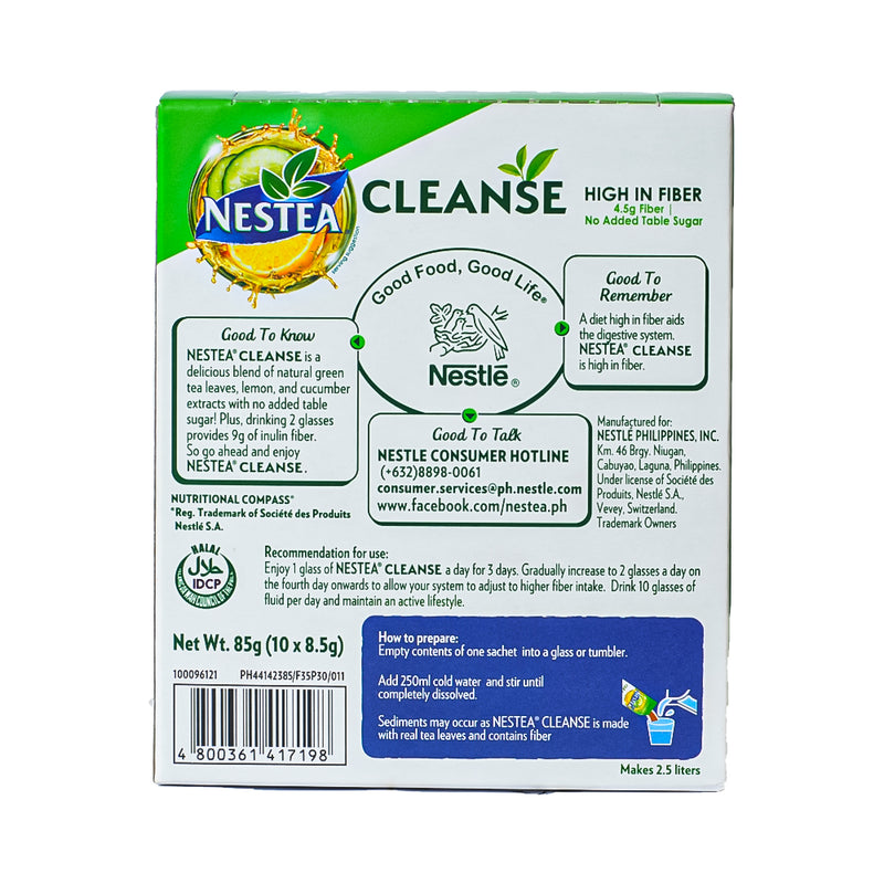 Nestea Cleanse Lemon Cucumber 8.5g x 10's