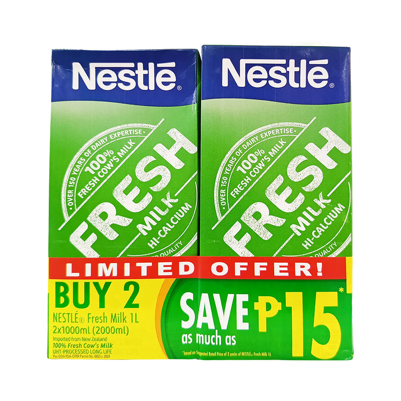 Nestle Fresh Milk UHT 1L x 2's