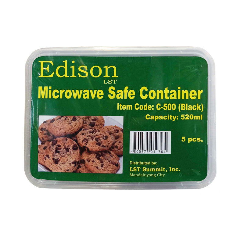 Edison LST Microwave Safe Container 520ml 5's