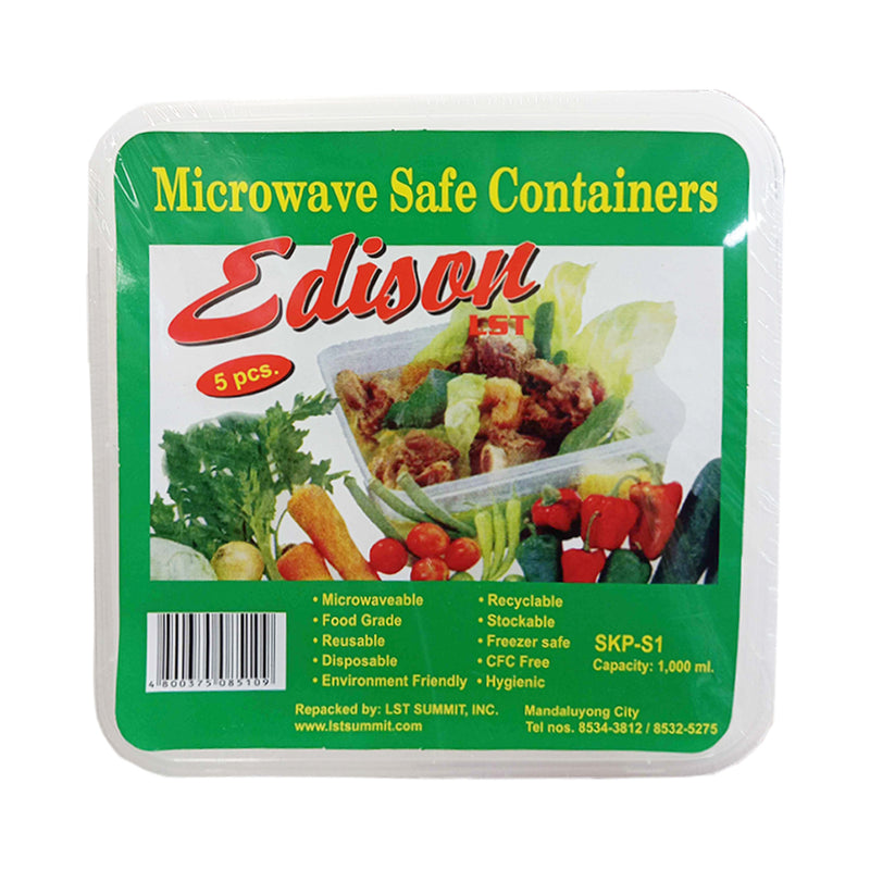 Edison LST Microwave Safe Container 5's