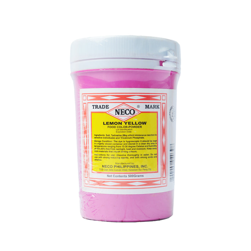 Neco Food Color Powder Lemon Yellow 500g