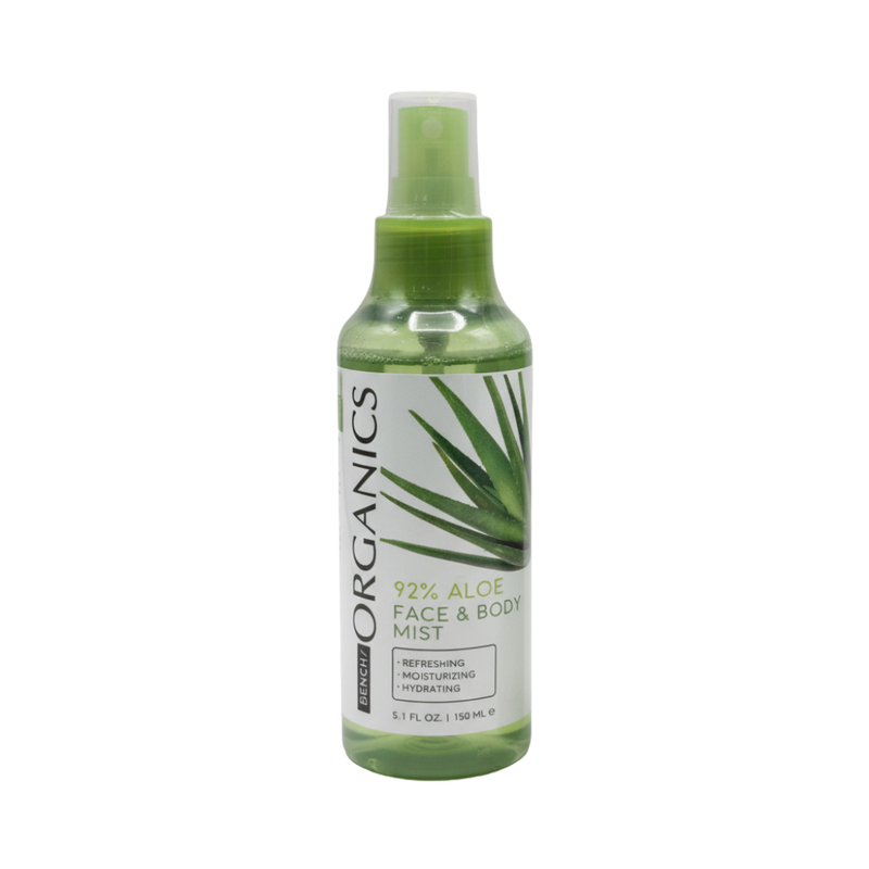 Bench Organics 92% Aloe Face And Body Mist 160ml