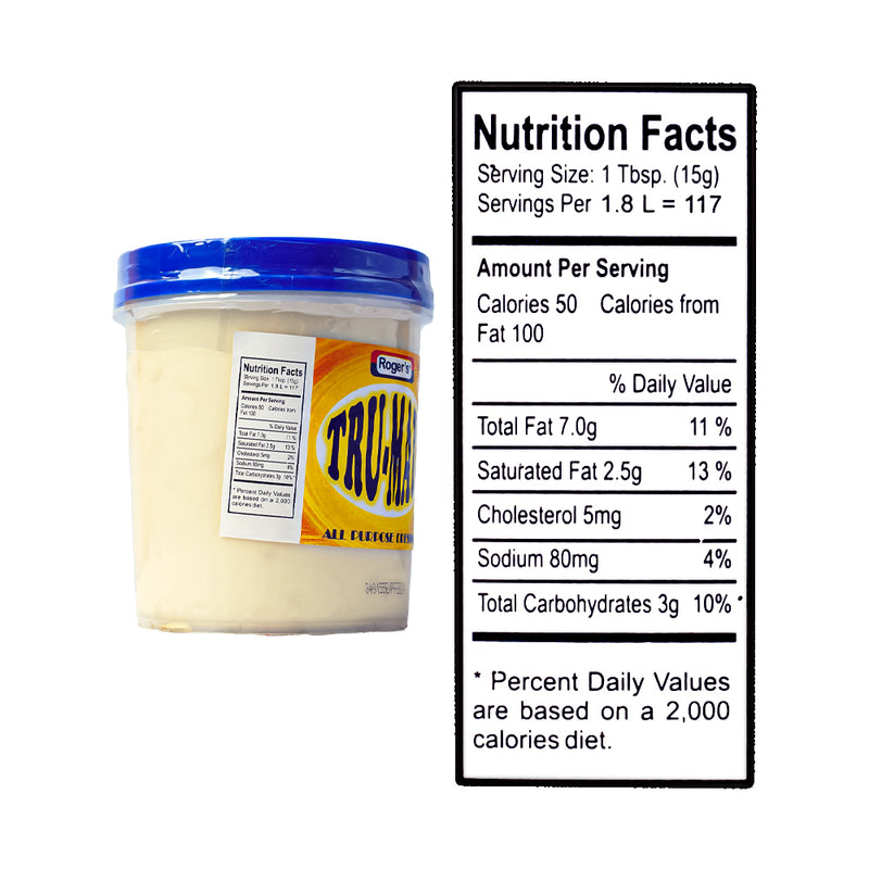 Roger's Tru Mayo All Purpose Dressing 1.8L