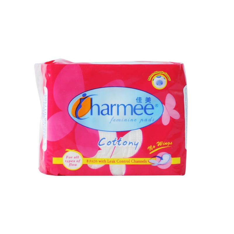 Charmee Feminine Pads All Flow Cottony Soft No Wings 8's