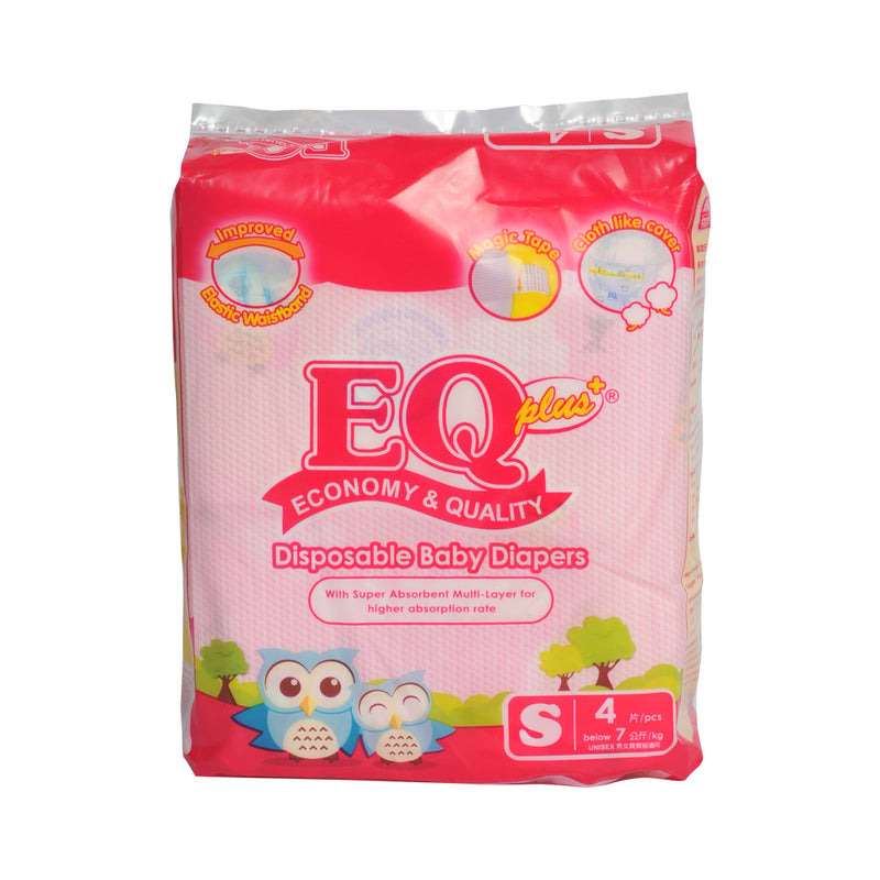 EQ Plus Baby Diaper Mini Pack Small 4's