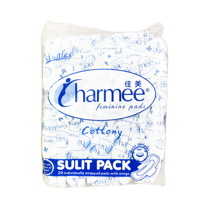 Charmee Feminine Pads All Flow Cottony With Wings Sulit Pack 20's