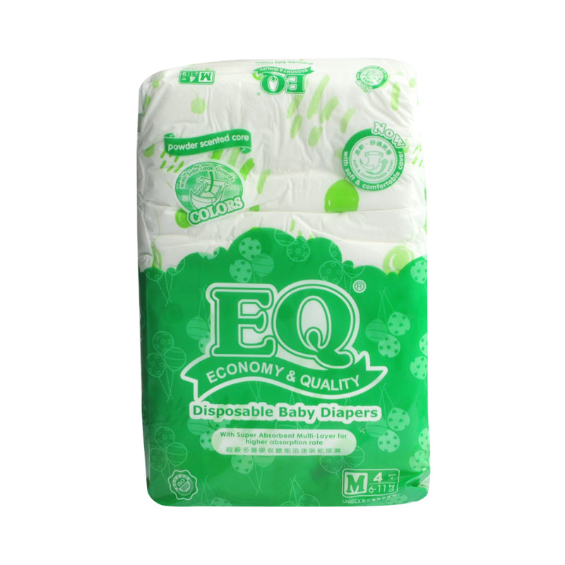 EQ Colors Baby Diaper With Powder Scent Mini Pack Medium 4's
