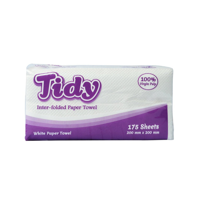 Tidy Interfolded Paper Towel White 175 Sheets