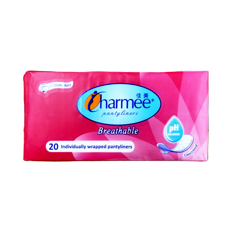 Charmee Breathable Pantyliners Unscented 20's