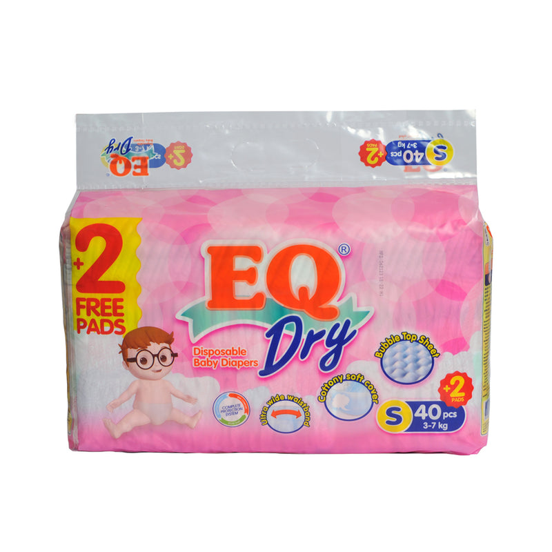 EQ Dry Baby Diaper Econo Pack Small 40's