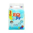 EQ Dry Baby Diaper Travel Pack Large 16's + 1