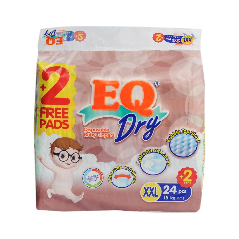 EQ Dry Baby Diaper Econo Pack XXL 24's