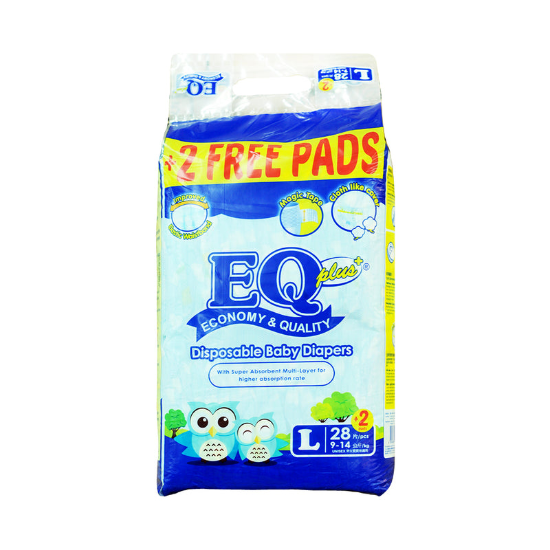 EQ Plus Baby Diaper Big Pack Large 28's