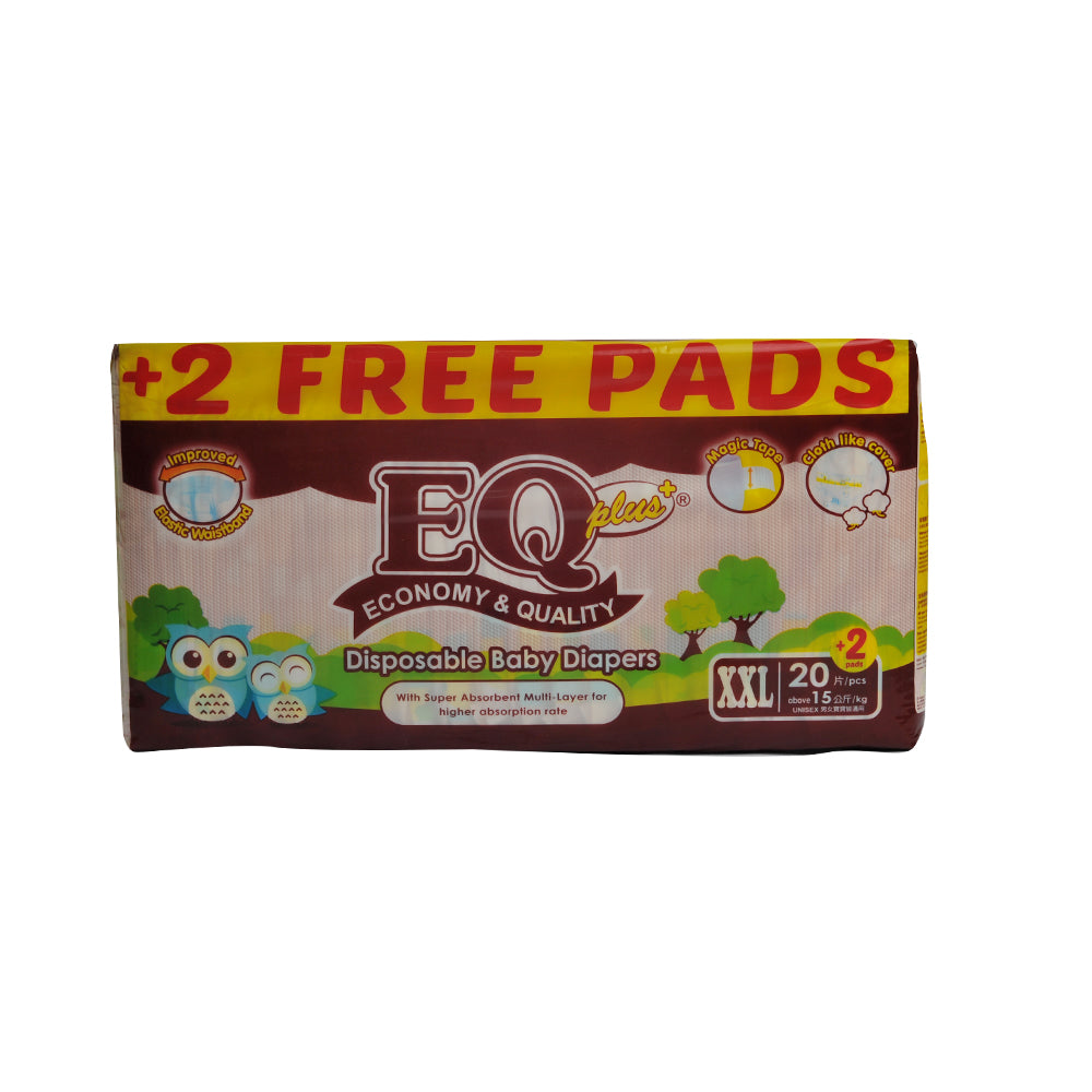 Eq Plus EQ Plus Baby Diaper Big Pack XXL 20's + 2 Pads