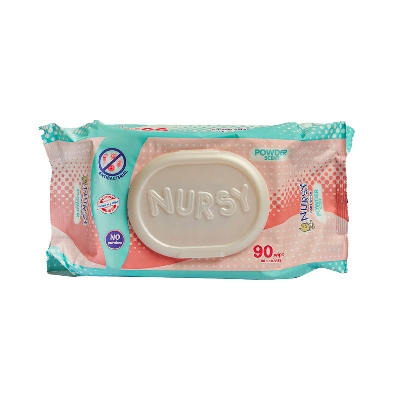 Nursy Baby Wipes Powder Scent 90's