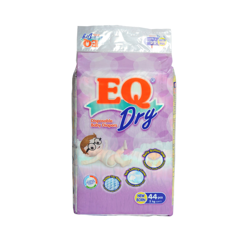 EQ Dry Baby Diaper Econo Pack Newborn 44's