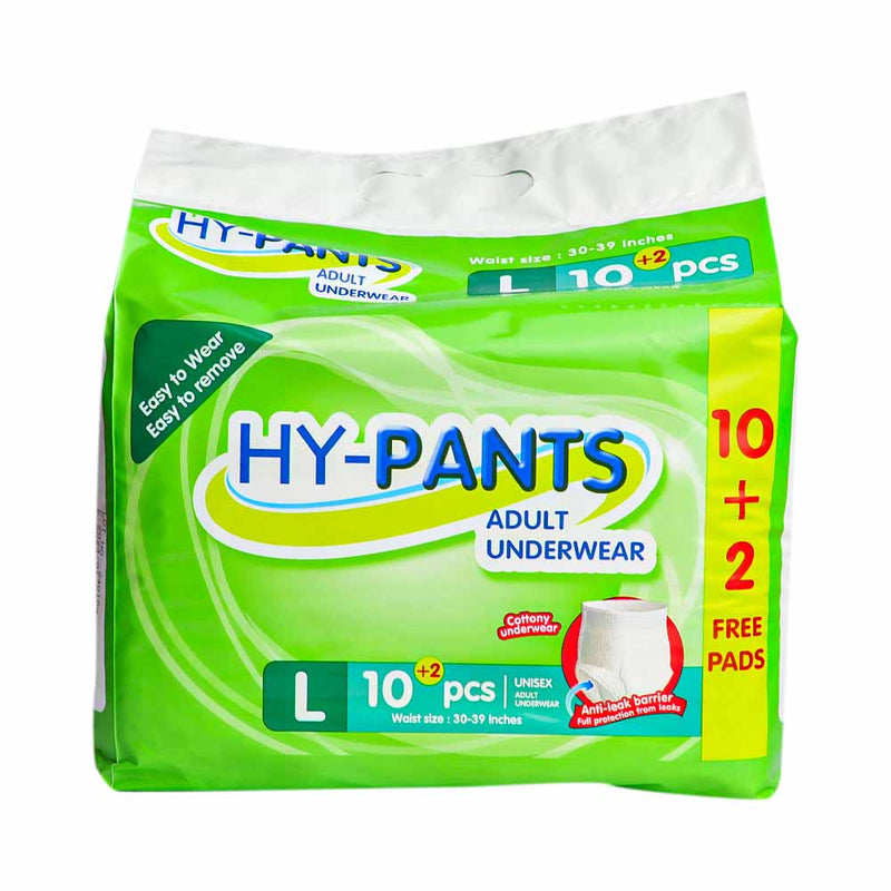 HY-Pants Adult Underwear Large 10 Pads