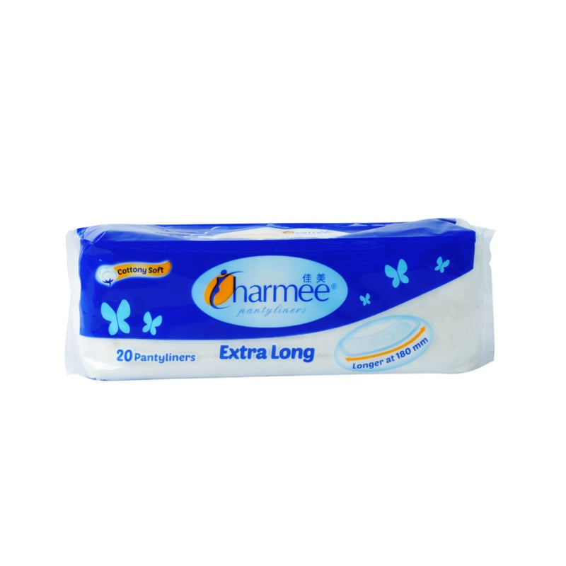 Charmee Cottony Soft Pantyliners Extra Long 20's