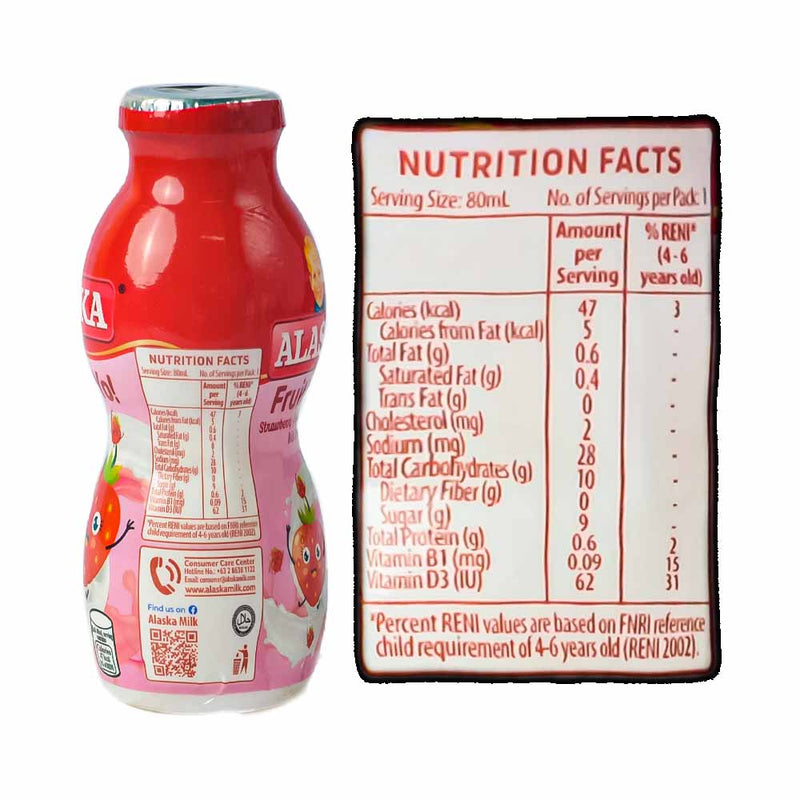 Alaska Fruitti Yo! Strawberry Yoghurt Milk Drink 80ml