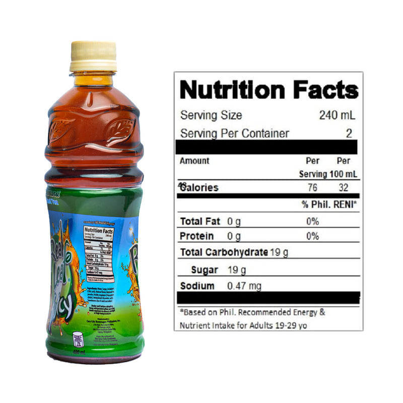 Real Leaf Frutcy Calamansi Iced Tea 480ml