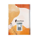 Seven Notes Traditional Lady in Brown Spiral Notebook 685 80 Leaves