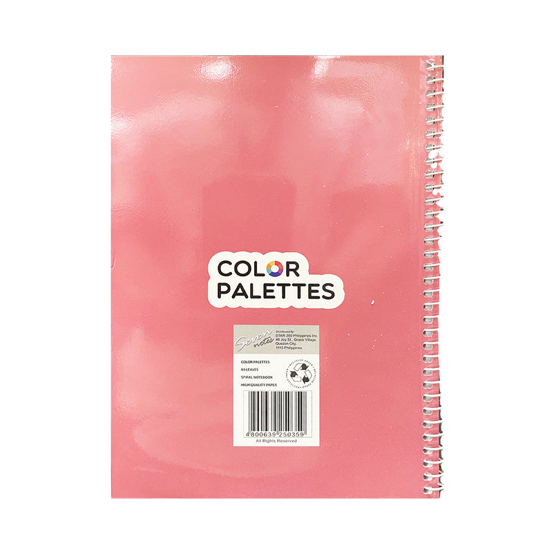 Seven Notes Traditional Color Palettes Spiral Notebook 685 80 Leaves