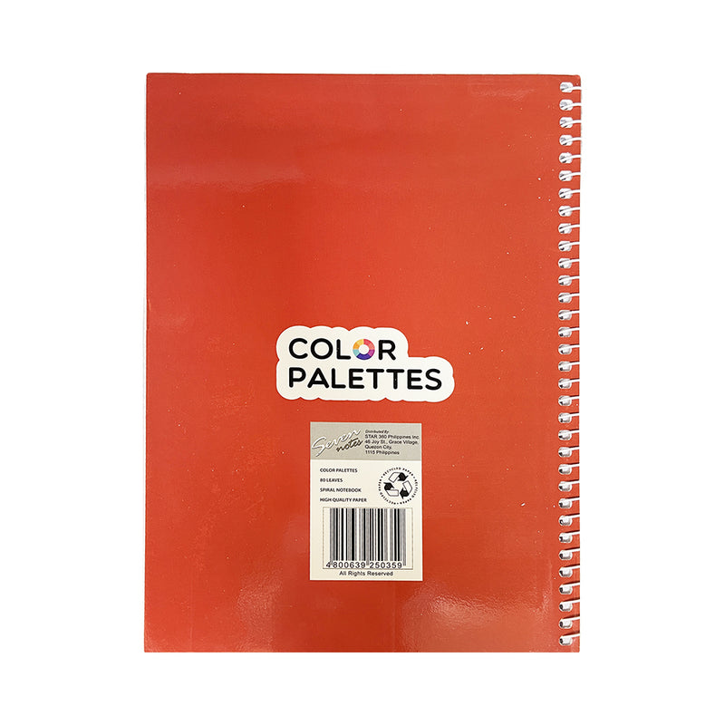 Seven Notes Traditional Color Palettes Spiral Notebook 685 80 Leaves