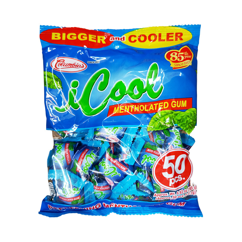 Columbia's Icool Gum Mentholated 50's