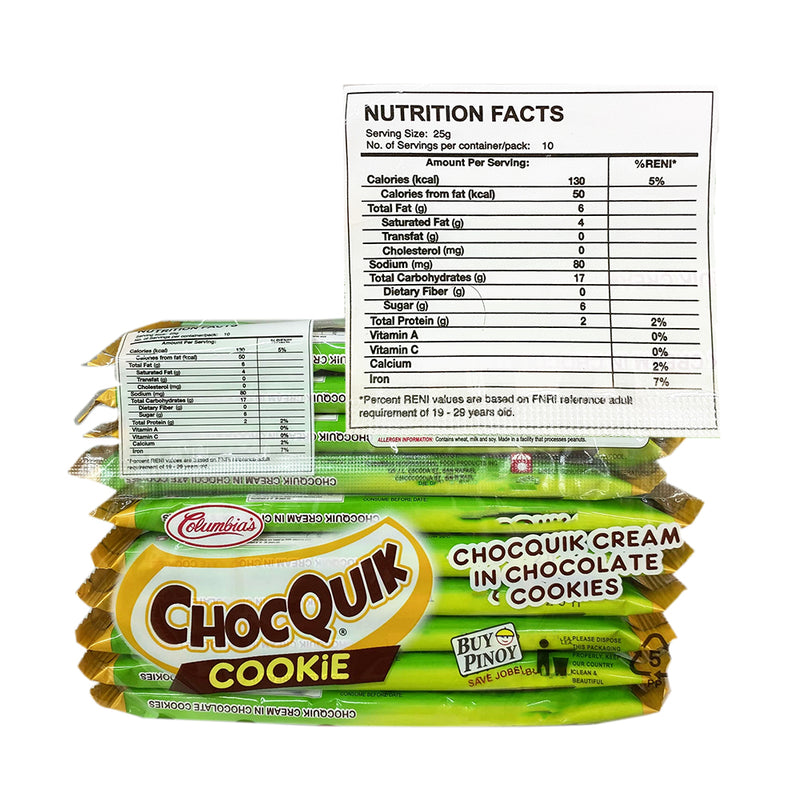 Chooquick Columbia's Chocquik Cookies Chocolate 250g