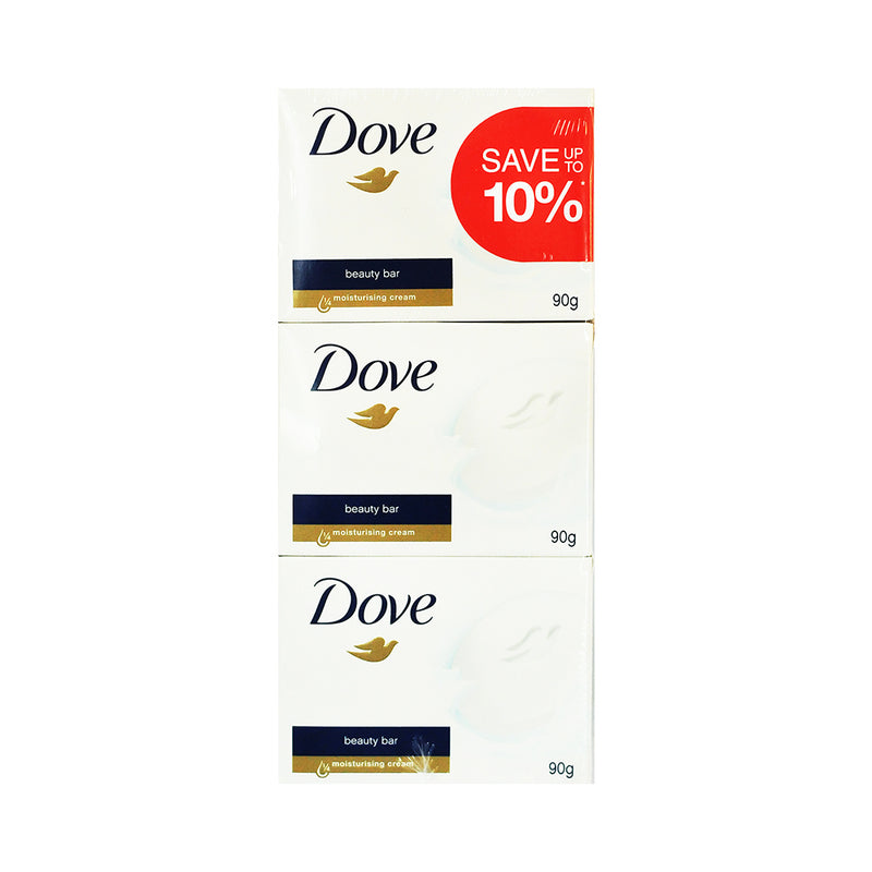 Dove Cream Bar White Beauty Triples 90g