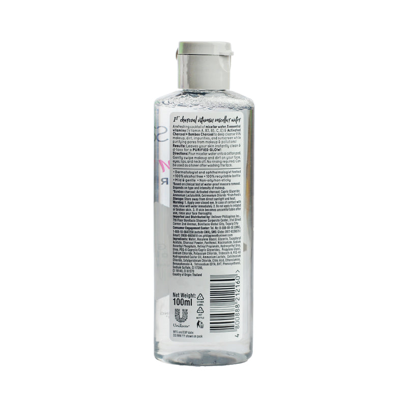 Pond's Micellar Water Detoxing Charcoal 100ml