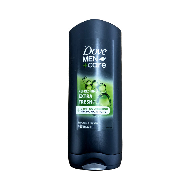 Dove Men+ Care Body, Face And Hair Wash Refreshing Extra Fresh 400ml