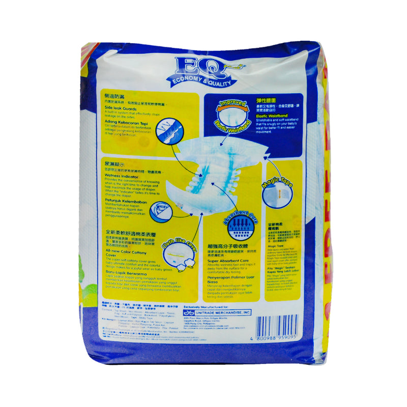 EQ Plus Baby Diaper Budget Pack Large 12's